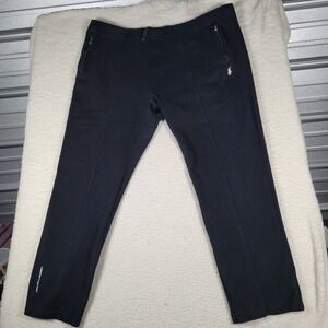 Ralph Lauren Track Pants Mens 32 Navy Blue Pintuck Zipper Pockets Joggers